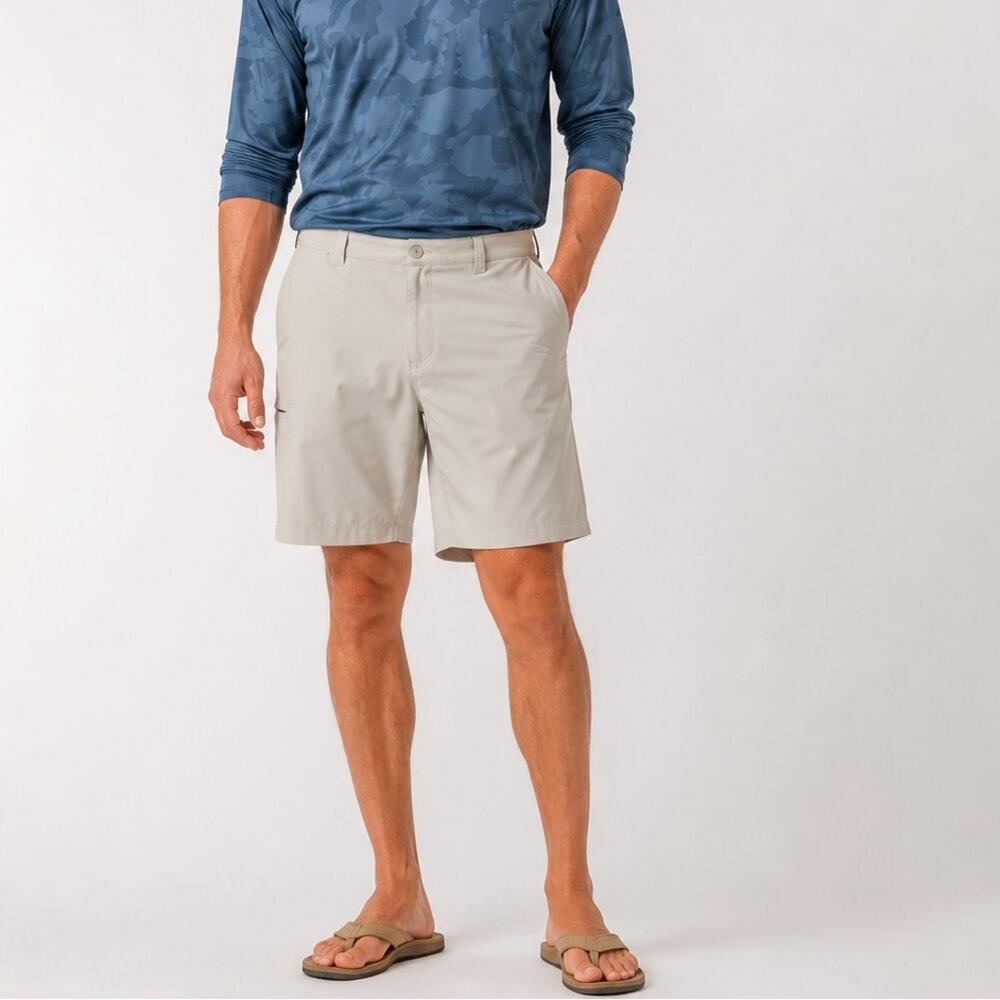 Columbia PFG Fishing Shorts Omni Shade UPF 50 NWT Beige Gorpcore Hiking Outdoors